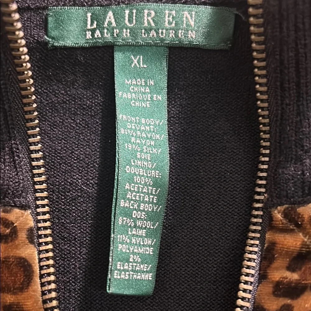 Leopard Print and Black Jacket - Picture 5 of 6